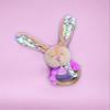 BABY NAT Wooden Rabbit Rattle Pupi Pink - BN0608 - Pink view 2