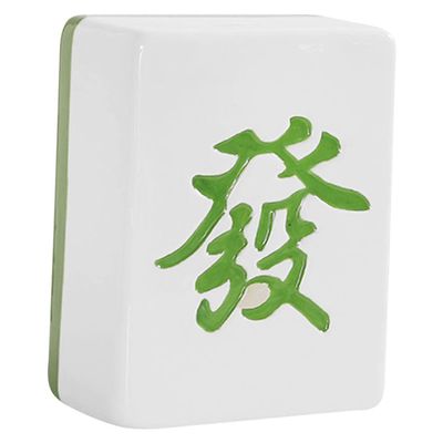 ABOOFAN Mahjong Piggy Bank Girl Baby Money Money Jars for Saving for Adults Office Money Box Money Holder Money Bank for Kids Child Storage Box Ceramics Aldult Boy