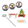 Teenage Mutant Ninja Turtles Switch Kick Skaters Pack of 4 - Gyro Self-Stabilizing Rip-Cord Powered Skateboard Toy  Gift, Stock Stuffer for Ages 3+ view 2