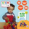Skoolzy Montessori Sensory Pegboard 33 Piece Set - Develop Sensory Play Occupational Therapy STEM Learning Educational Toys for Kids 2+ - Includes Foam Board, Lacing String, Dice, Storage Bag, eBook view 4