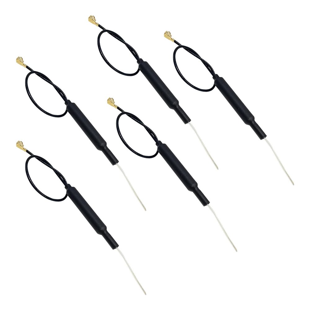 DAGIJIRD 5 PCS 100mm 2.4G IPEX Antenna 2400-2500MHz Silver Plated Wire Antenna for RC FPV Drone Antennas