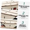 Alasum 1 Set Paper Airplane Launcher Kids Airplane Kids Flying Models for Hand Thrown Glider Assembled Models Wood Plane Model Launcher Kits to Build Wood view 3