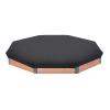 Cozzka Outdoor Octagon Sand Box Cover for 75" x 72" x 9" Octagon Sandbox Waterproof Heavy Duty Octagon Wood Sandbox view 1