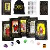 Fofeadm Tarot Cards Set with Guide Book/Linen Carry Bag/Chakra Stones, 78 Classic Original Tarot Cards Deck Fortune Telling Game with Meanings on Them for Beginners to Expert view 1