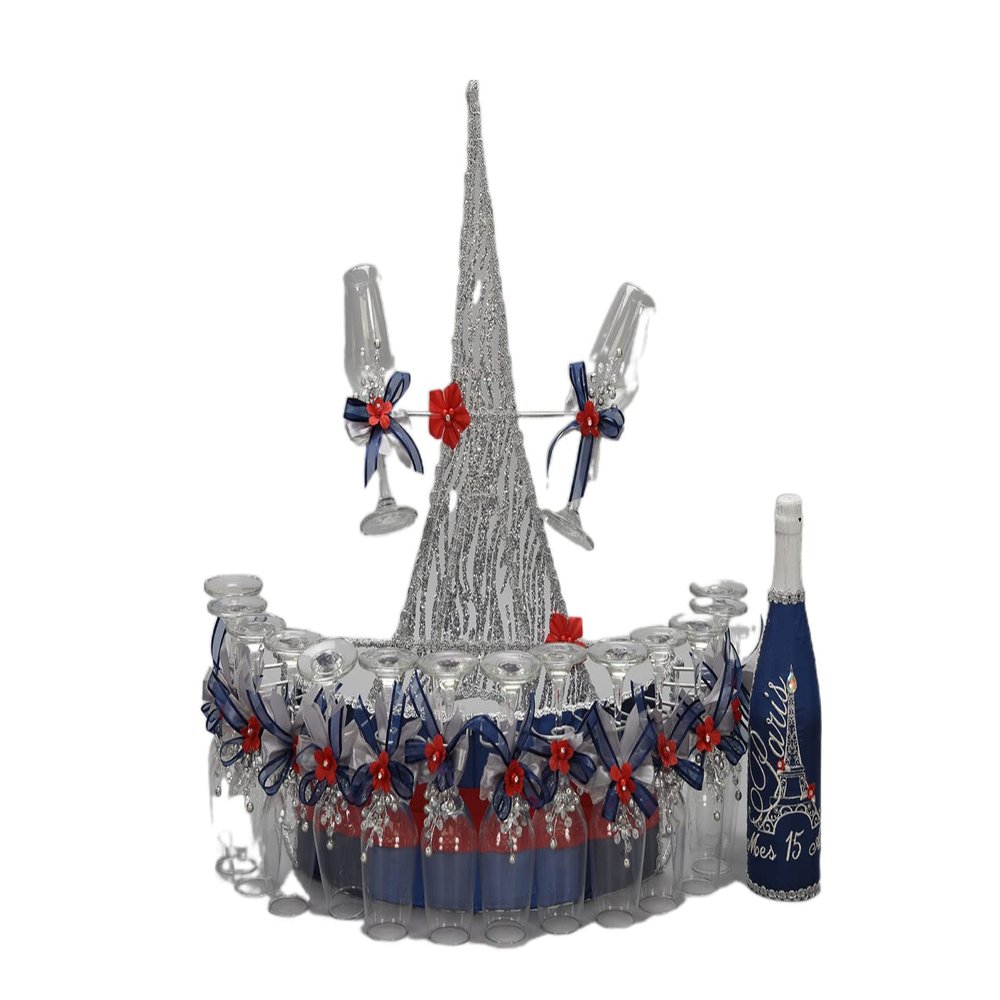 A&C Quinceaeras and More Accessories Quince Set Sweet Sixteen Accessories Quinceanera Gift Idea Quinceanera decorations 204 (Big Brindis)