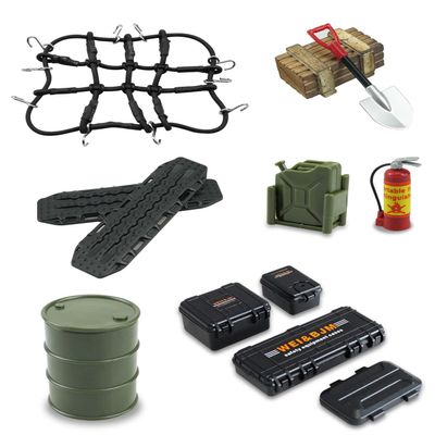 1/24 1/18 RC Crawler Accessories Fit for 1/18 TRX4M 1/24 Axial SCX24 (12Pcs Army Green)
