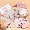 Baby Girl Gifts,Baby Shower Gifts for Girls,New Born Baby Girls Gift,Baby Girl Gift Basket,Unique Baby Gift Essential,Gender Reveal Gifts,Rattle Swaddle Blanket Baby Girl Gifts view 1