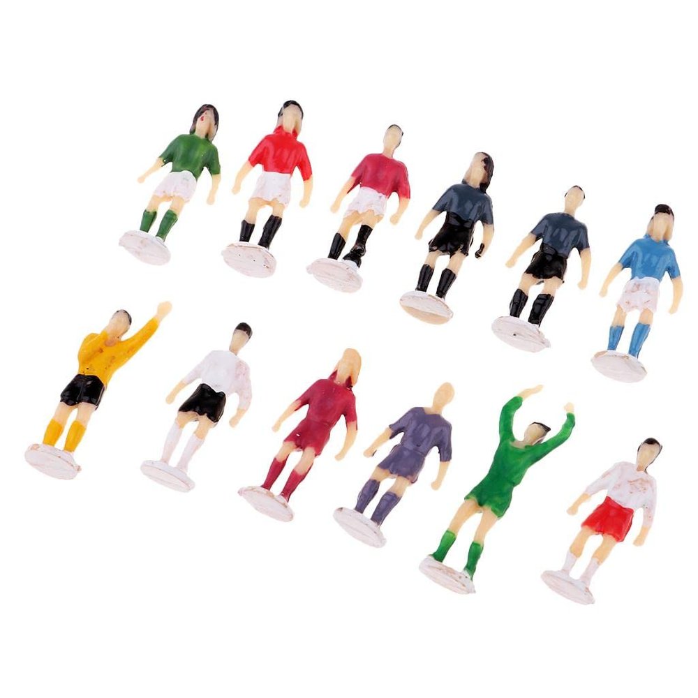 misppro 1/87 Painted Mini Football Player Figurine HO OO Scale Layout Sporting Scene