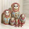 misppro 10 Pcs Vintage Russian Babushka Matryoshka Nesting Dolls for Children view 4