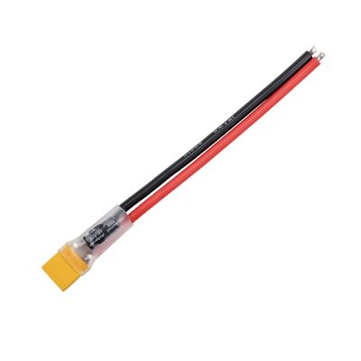 Drone Accessories for XT30 Plug Pigtail Power Wire 100F Capacitor for Mobula7 for HD for TRASHCAN for UR85 for UR85HD for Crazybee F3 / F4 PRO Parts Replaceable Accessories (Color : 2pcs)
