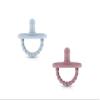 Sweetie Baby Pacifier The Ultimate Solution for Easy Breathing and Playful Comfort, Sensory Design and Triple Airflow Holes Set of 2 (Light Blue-Dark Purple) view 2