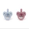 Sweetie Baby Pacifier The Ultimate Solution for Easy Breathing and Playful Comfort, Sensory Design and Triple Airflow Holes Set of 2 (Light Blue-Dark Purple) view 4