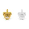 Sweetie Pacifier Soother Baby Silicone Baby Pacifier Soft Silicone Certified BPA Free Set of 2 (White-Yellow) view 4