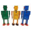 Charmgle Vintage Tin Toy Clockwork Walking Robot Spring Wind-up Toys Christmas Stocking Stuffers Party Favor Adult Gifts Medium (Yellow) view 3