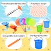 14Pack Telescopic Butterfly Nets Foldable Buckets and Water Gun Set Colorful Fishing Bugs Nets Outdoor Tools for Catching Insect view 2