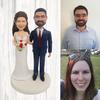 Justyling Custom Bobbleheads - Couple Group (Groom & Bride) view 1