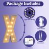 Mixifox Marquee Letters 4 Feet Tall, 4FT Large Light up Letters X, Big Sign X with Warm White Light for 15th XV Birthday Wedding Proposal Engagement Graduation Party Backdrop Decorations view 3