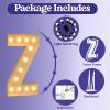 Mixifox Marquee Letters 4 Feet Tall, 4FT Large Light up Letters Z, Big Sign Z with Warm White Light for Birthday Wedding Proposal Engagement Graduation Party Backdrop Decorations view 3