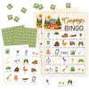 RLCNOT Camping Bingo Game, 24 Players Bingo Game, for Adults Summer Camping Party Bridal Shower Birthday Party, Outdoor Indoor Hiking, Trip Family Holiday Party, Reception Activity Supplies - 010 view 1