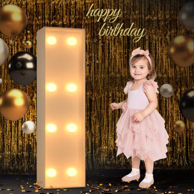 Mixifox Marquee Letters 3 Feet Tall, 3FT Large Light up Letters I, Big Sign I with Warm White Light for Birthday Wedding Proposal Engagement Graduation Party Backdrop Decorations