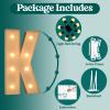 Marquee Letters 3 Feet Tall, 3FT Large Light up Letters K, Big Sign K with Warm White Light for Birthday Wedding Proposal Engagement Graduation Party Backdrop Decorations view 4