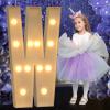 Mixifox Marquee Letters 4 Feet Tall, 4FT Large Light up Letters W, Big Sign W with Warm White Light for Birthday Wedding Proposal Engagement Graduation Party Backdrop Decorations view 1