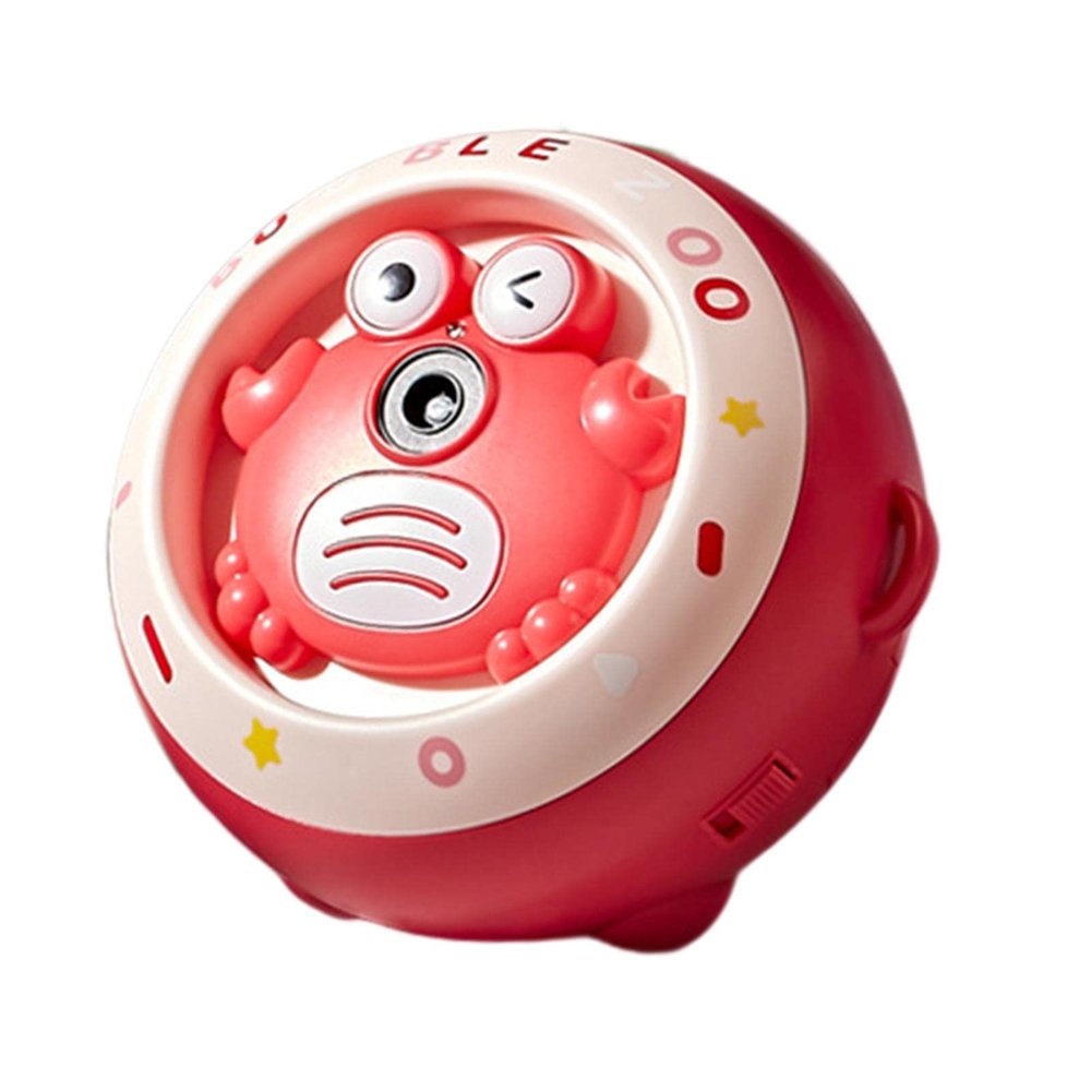 Milageto Electric Bubble Machine Bubble Toy Funny Colorful Bubbles Making Toy Cartoon Automatic Bubble Maker Bubble Maker Machine for Kids Boys Girls, Red