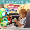 Innofans Baby Car Seat Dinosaurs Toys - Kick and Play Double Sided Infant Car Seat Toys with Plush Toys, Mirror, Teether for Baby, Babys Travel Activities, Christmas Birthday Gifts Newborn Infant Toys view 3
