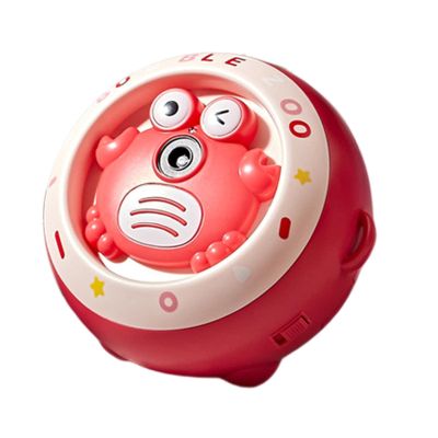 predolo Bubble Maker Machine Automatic Bubble Maker Outdoor Activity Toy Portable Bubble Blower Summer Toy Bubble Toy Bubble Machine for Children, Red