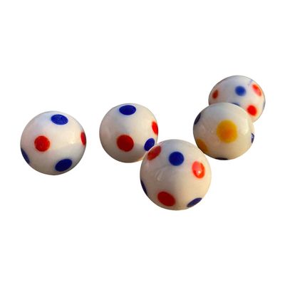 ECYC 5 Pcs 0.63 inch Colorful Glass Marbles, Stained Glass Marbles for Home Decoration Photography Accessories,11
