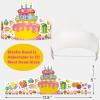 TENDFINE 36 Pack Birthday Crowns for Kids Colorful Paper Party Hats Birthday Crown Set for Teachers Students Classroom view 2