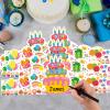 TENDFINE 36 Pack Birthday Crowns for Kids Colorful Paper Party Hats Birthday Crown Set for Teachers Students Classroom view 4