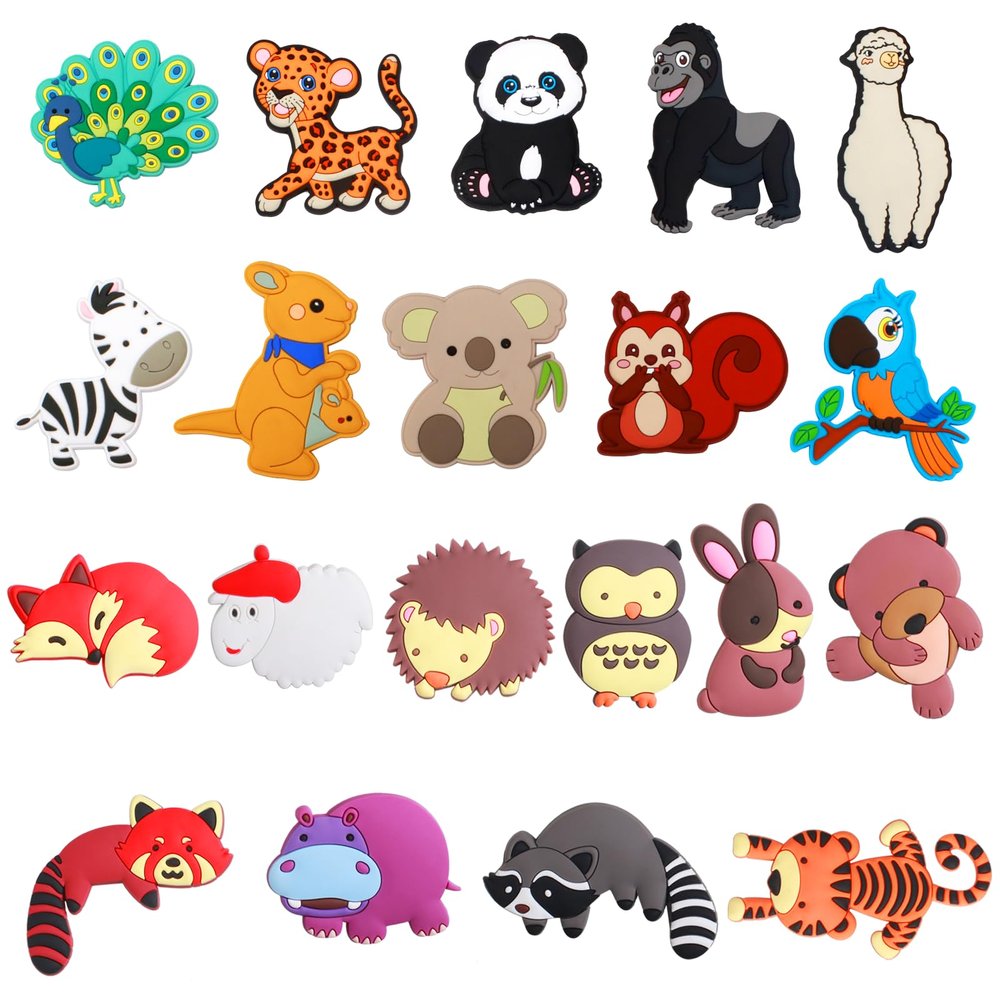SUPINEEDO Two Different Sets of Fully Magnetic Animal Magnets Bundle Merchandise 20pcs