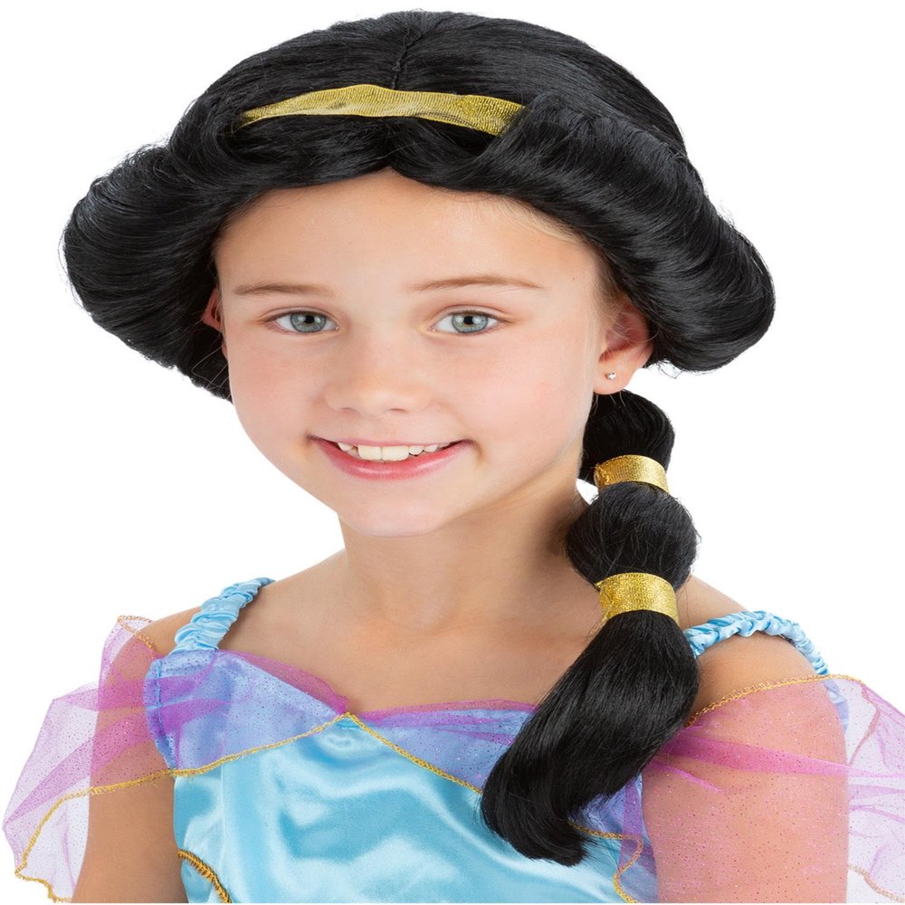 Smiffys Girls Arabian Princess Wig (One Size) (Black)