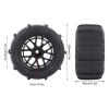 SPYMINNPOO 4 Pcs RC Beach Tires, 1:14 1:16 1:18 Universal Tires Rubber Good Grip Car Desert Wheels for RC Car Truck view 3