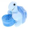 HOLIDYOYO Animals Slap Bracelet Turtle Snap Bands Plush Slap Wristband Stuffed Animal Slap Plush Hug Slap Wristband for Party Favors Supplies Sky-Blue view 3