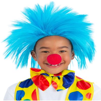 Kids Blue Spike Wig