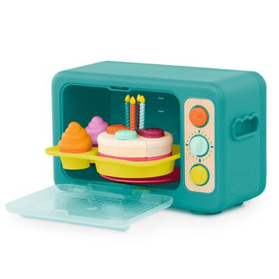 B. toys Play Oven Set 22 Pieces Cake Baking Playset Pretend Cupcake Decorating Lights & Sounds 3+ Years Mini Chef Bake a Cake Playset