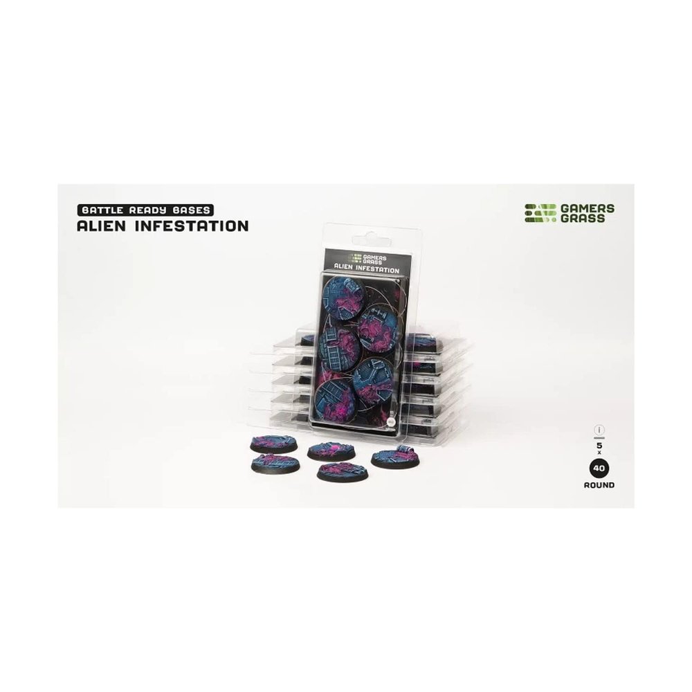 Alien Infestation Bases, Round 40mm (x5)