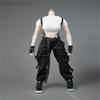 1/6 Scale Female Clothes,Female Combat Uniform Vest Overall Costume Outfit Clothes for 12inch PH TBL JO Action Figure Body (White&Black) view 1