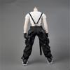 1/6 Scale Female Clothes,Female Combat Uniform Vest Overall Costume Outfit Clothes for 12inch PH TBL JO Action Figure Body (White&Black) view 4