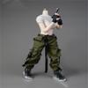 1/6 Scale Female Clothes,Female Combat Uniform Vest Overall Costume Outfit Clothes for 12inch PH TBL JO Action Figure Body (White&Green) view 2