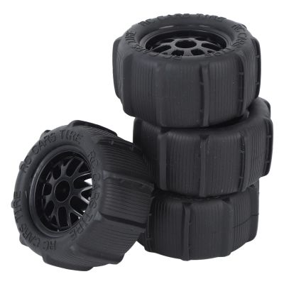 4Pcs RC Car Beach Tires,Universal Rubber Plastic RC Desert Wheels for 1/14 1/16 1/18 RC Car