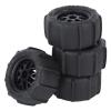 4Pcs RC Car Beach Tires,Universal Rubber Plastic RC Desert Wheels for 1/14 1/16 1/18 RC Car view 1