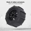 4Pcs RC Car Beach Tires,Universal Rubber Plastic RC Desert Wheels for 1/14 1/16 1/18 RC Car view 2