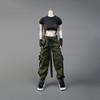 1/6 Scale Female Clothes,Female Combat Uniform Vest Overall Costume Outfit Clothes for 12inch PH TBL JO Action Figure Body (Black&Green) view 1