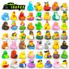 100 Pcs Rubber Ducks in Bulk, Assortment Jeep Ducks for Jeeps Ducking, Toddler Baby Bath Toys Summer Party Favor view 1