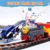 CUTE STONE Toy Train Set for Toddler, Train Track Set with Cars, Electric Train with Realistic Sound, Train Track Playset for 3 4 5 Years Old Girls Boys view 3