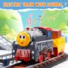 CUTE STONE Toy Train Set for Toddler, Train Track Set with Cars, Electric Train with Realistic Sound, Train Track Playset for 3 4 5 Years Old Girls Boys view 4