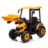Kidsera 24V Ride on Tractor with Front Loader, Ride On Excavator with 24volt Dual Motors 4-Gearbox Metal Frame Kids Electric Vehicles 24V Power Wheels 24v Ride on Toys for Big Kids (Yellow) view 1